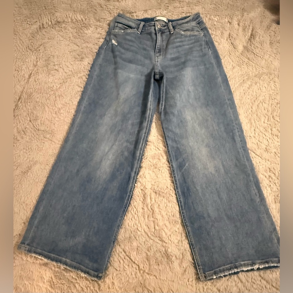 Classic Blue Wide Leg Jeans